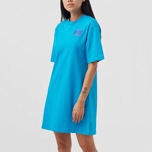 NEW Nike Air Jordan Women's Essential Shirt Dress in Bright Blue Size S